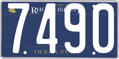 RI license plate 7490