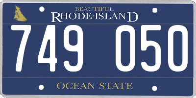 RI license plate 749050