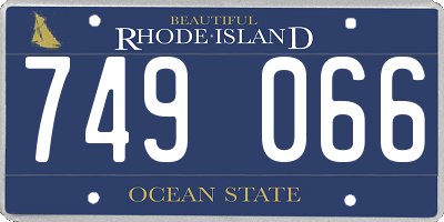 RI license plate 749066