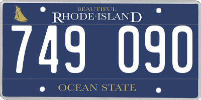 RI license plate 749090