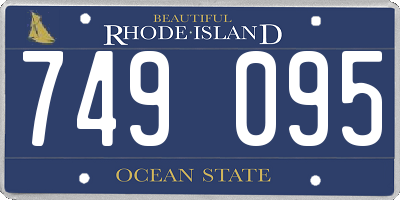 RI license plate 749095