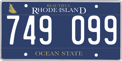 RI license plate 749099