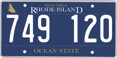 RI license plate 749120