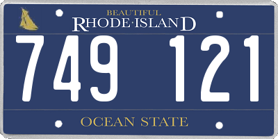 RI license plate 749121