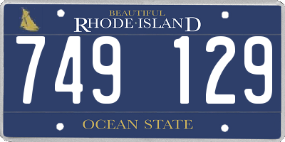 RI license plate 749129