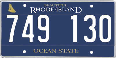 RI license plate 749130