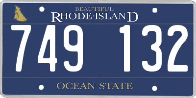 RI license plate 749132