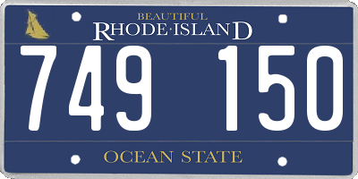 RI license plate 749150