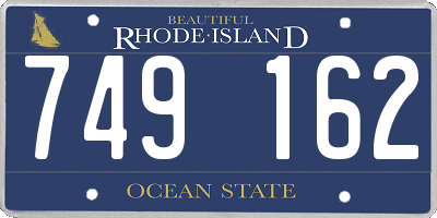 RI license plate 749162