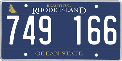 RI license plate 749166