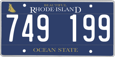 RI license plate 749199