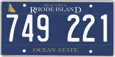 RI license plate 749221