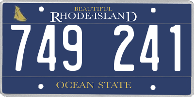 RI license plate 749241