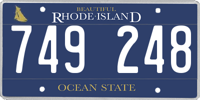 RI license plate 749248