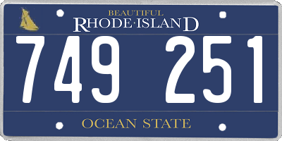 RI license plate 749251