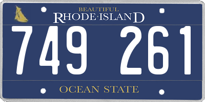 RI license plate 749261