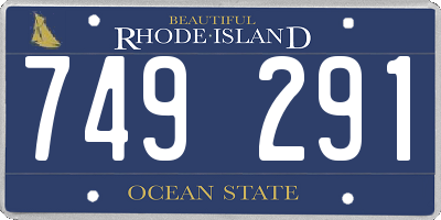 RI license plate 749291