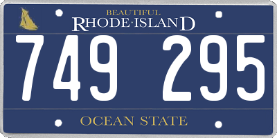 RI license plate 749295