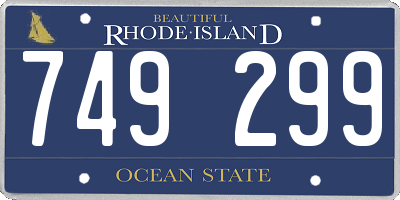 RI license plate 749299