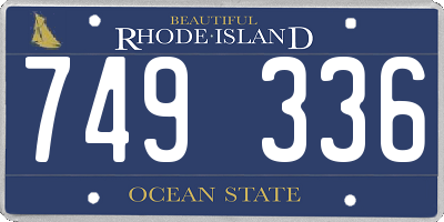 RI license plate 749336