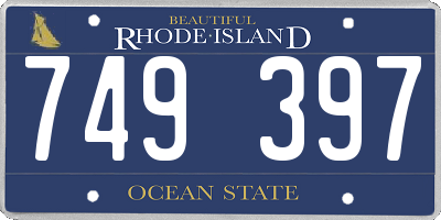 RI license plate 749397