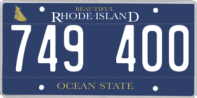 RI license plate 749400