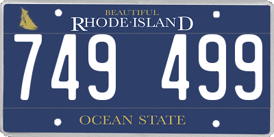 RI license plate 749499