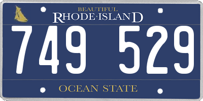 RI license plate 749529