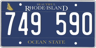 RI license plate 749590