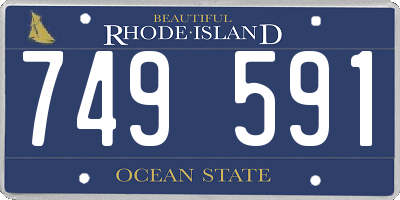 RI license plate 749591