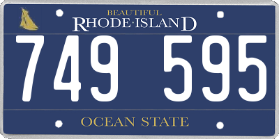 RI license plate 749595