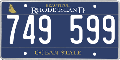 RI license plate 749599