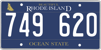 RI license plate 749620