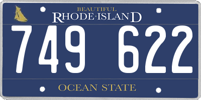 RI license plate 749622