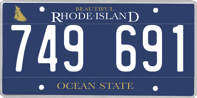 RI license plate 749691