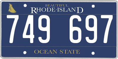 RI license plate 749697