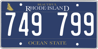 RI license plate 749799