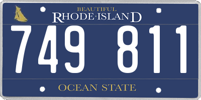 RI license plate 749811