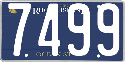 RI license plate 7499