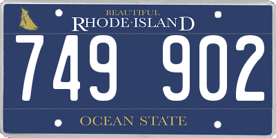 RI license plate 749902