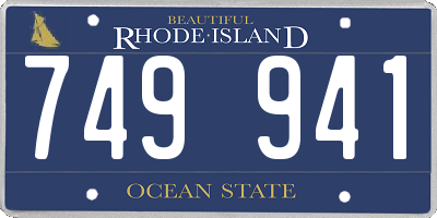 RI license plate 749941