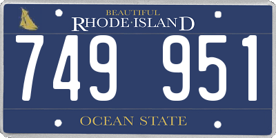 RI license plate 749951