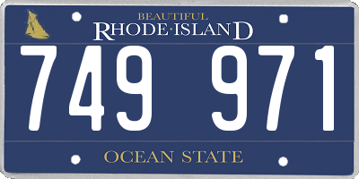 RI license plate 749971