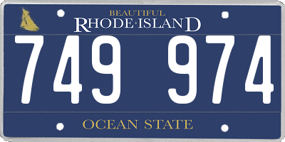 RI license plate 749974