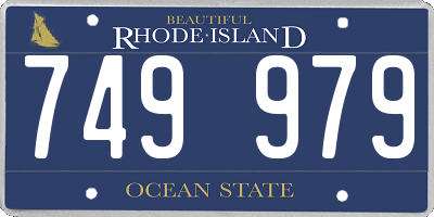 RI license plate 749979
