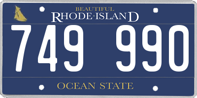 RI license plate 749990