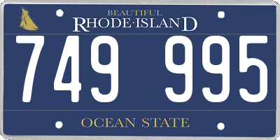 RI license plate 749995