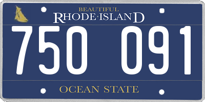 RI license plate 750091