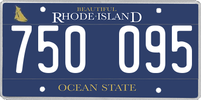 RI license plate 750095
