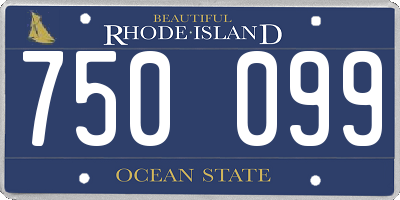 RI license plate 750099